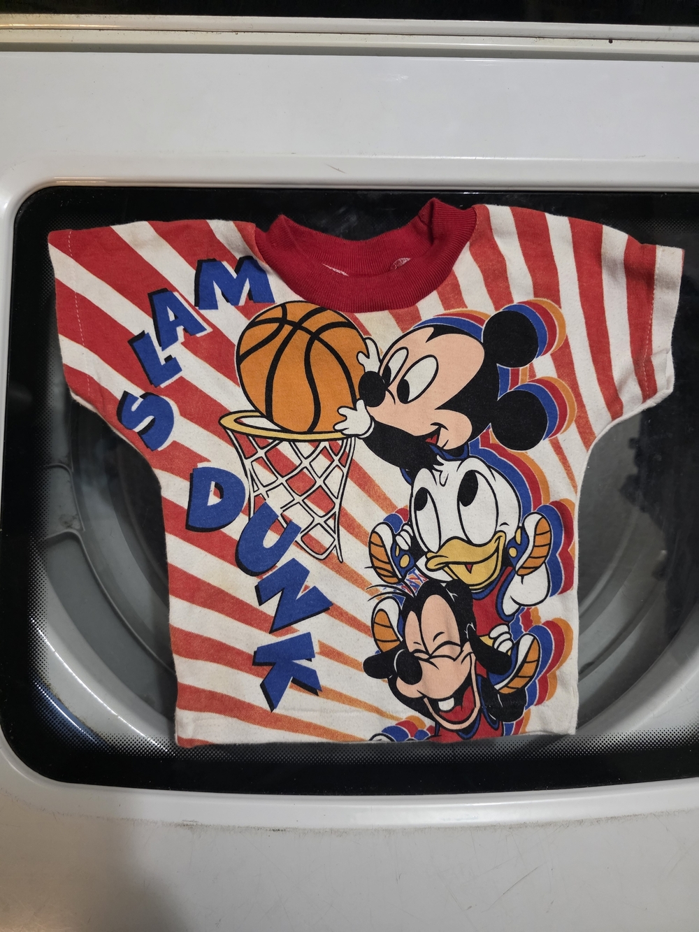 Disney Babies 'Slam Dunk' Mickey & Donald T-Shirt 12 Month (Some Wear)
